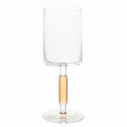 Colored Stem Wine Glasses 6pk