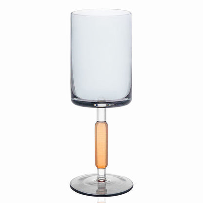 Amber & Smoke Stem Wine Glasses 6pk
