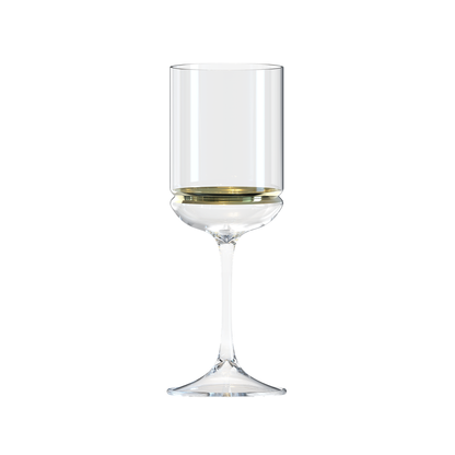 Stem Wine Glasses with Band 6pk