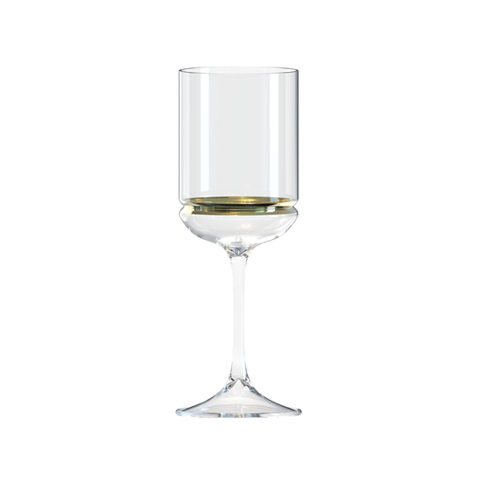 Stem Wine Glasses with Band 6pk