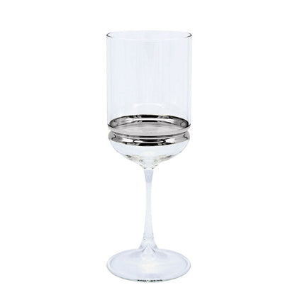 Stem Wine Glasses with Band 6pk