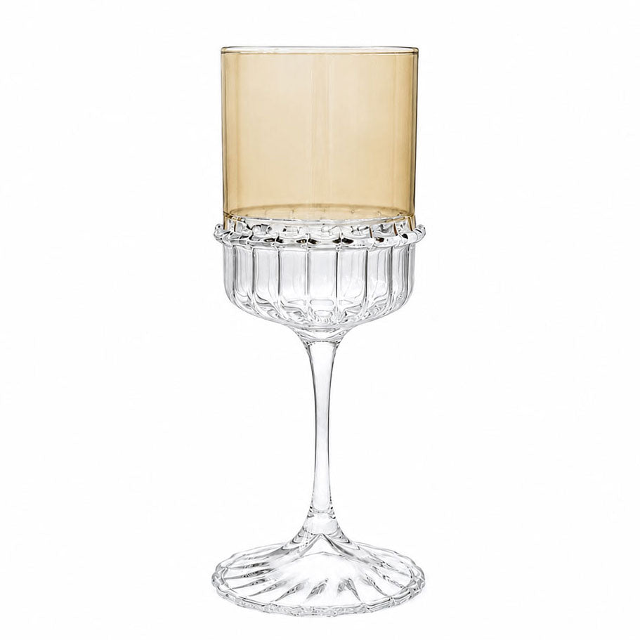 Colored Stem Wine Glasses  6pk