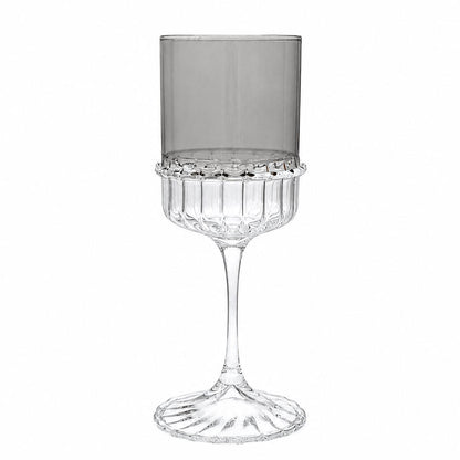 Colored Stem Wine Glasses  6pk