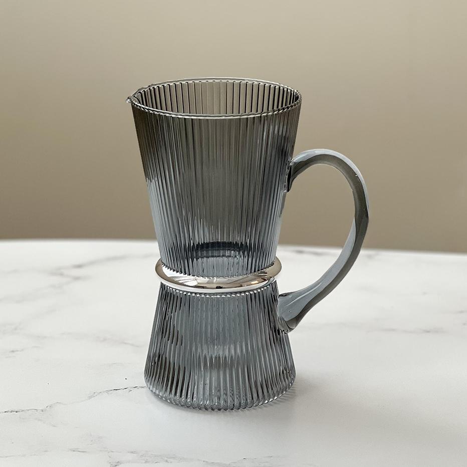 Glass Pitcher with Band
