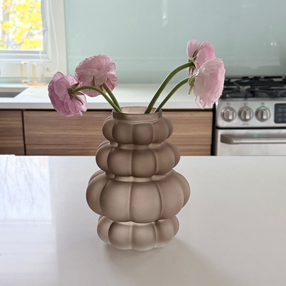 Frosted Bubble Shaped Vase