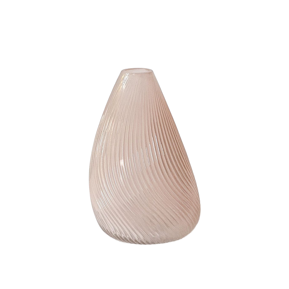Tapered Ribbed Vase