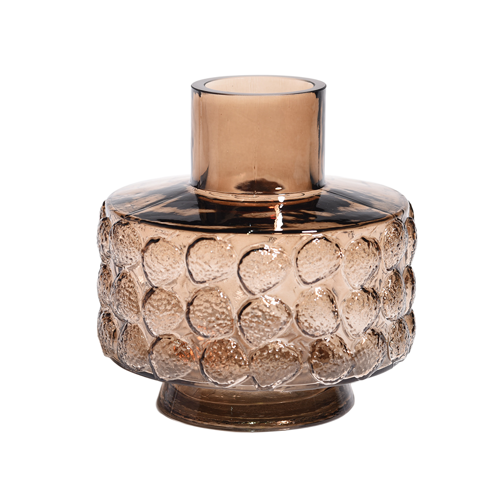 Short Neck Vase With Strawberry Pattern