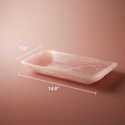 Resin Rose Haven Tray
