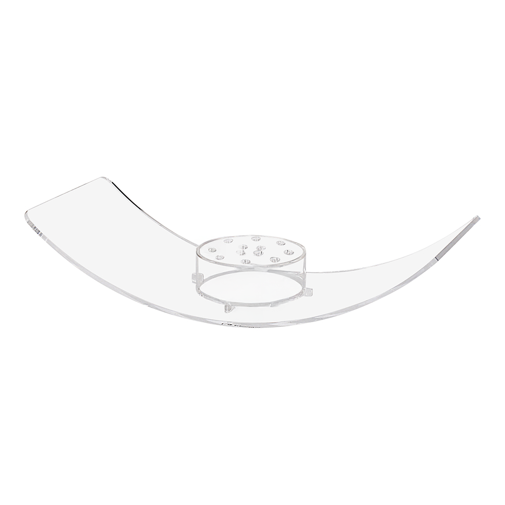 Lucite Curved Vase