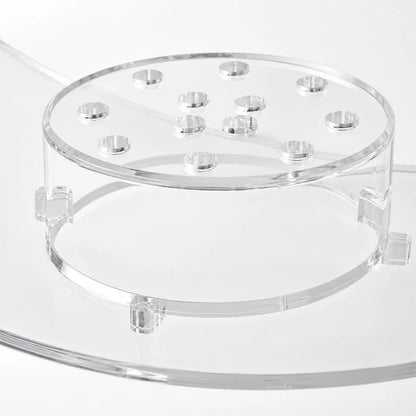 Lucite Curved Vase