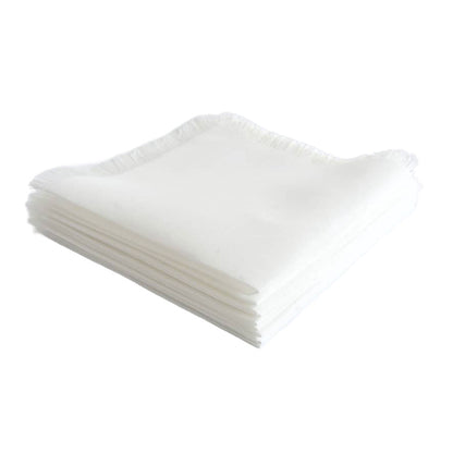 Whisper Weave Frayed Edge Napkins 6pk