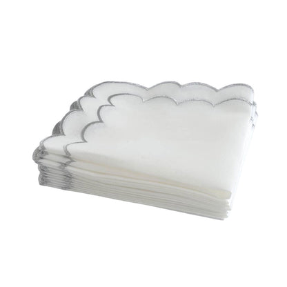 Whisper Weave Scalloped Edge Napkins 6pk