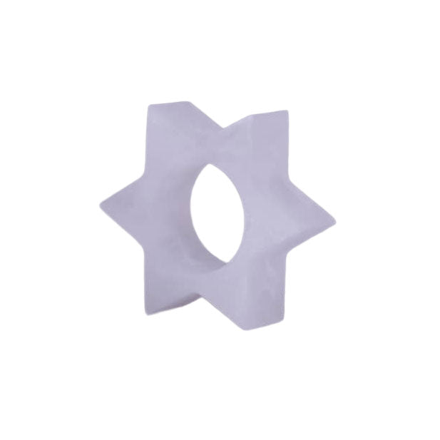 Resin Snow Drift Star of David Napkin Rings 4pk