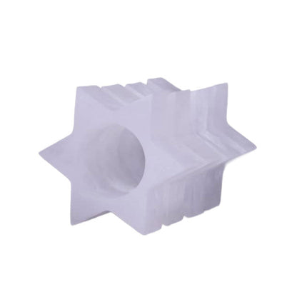 Resin Snow Drift Star of David Napkin Rings 4pk