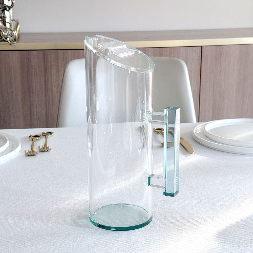 Teal Lucite Pitcher