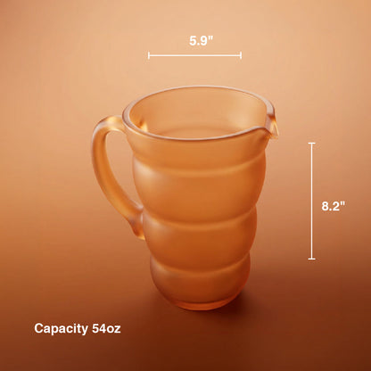 Resin Amber Curved Pitcher