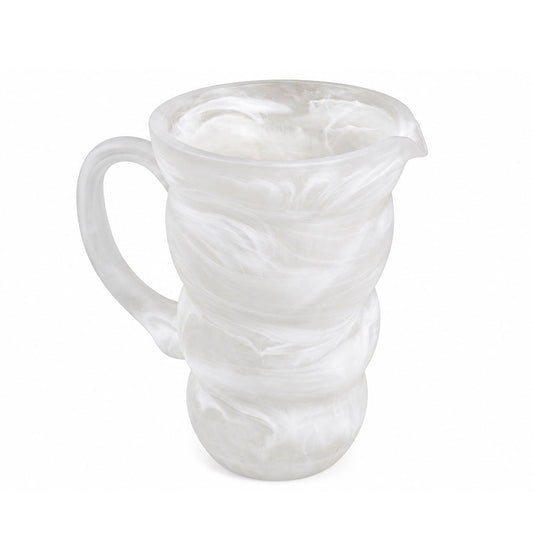 Resin Snow Drift Curved Pitcher