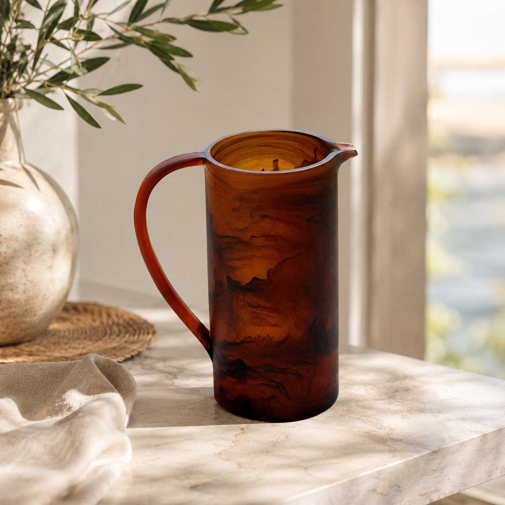 Resin Espresso Mist Swirl Pitcher