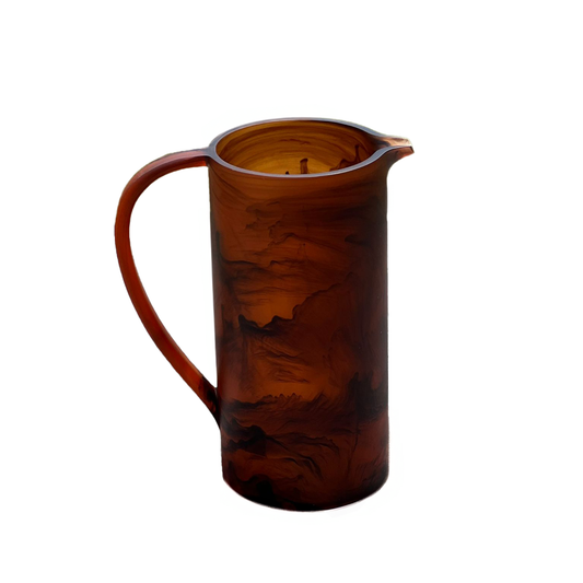 Resin Brown Swirl Pitcher