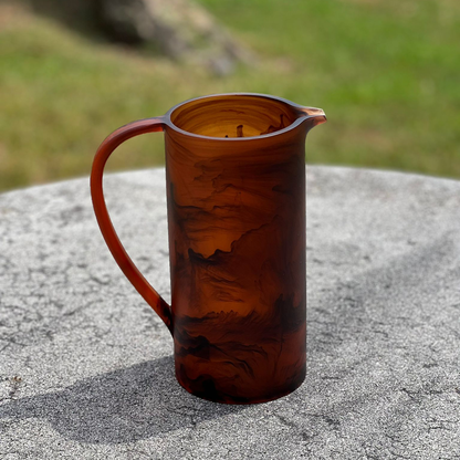 Resin Brown Swirl Pitcher