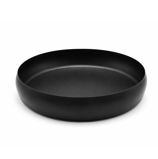 Matte Black Stainless Steel Round Tray