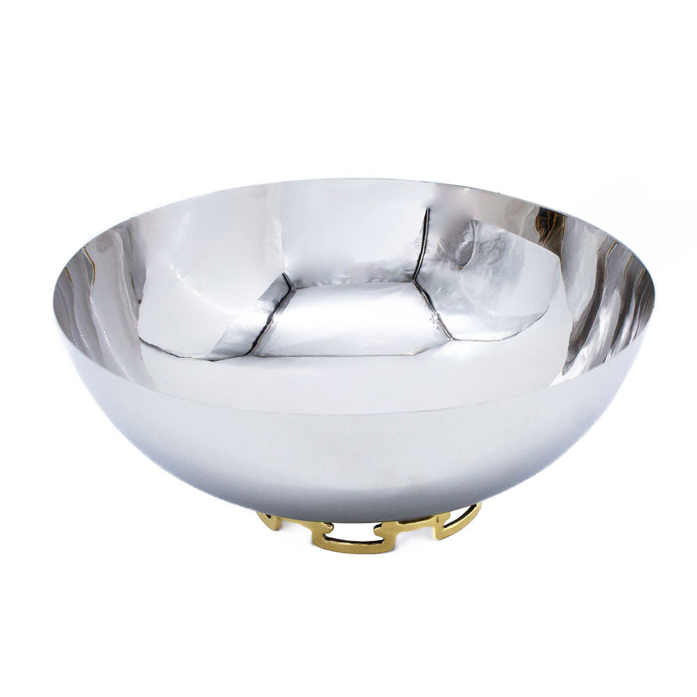 Luxe Linked Stainless Steel Salad Bowl
