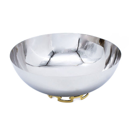 Luxe Linked Stainless Steel Salad Bowl