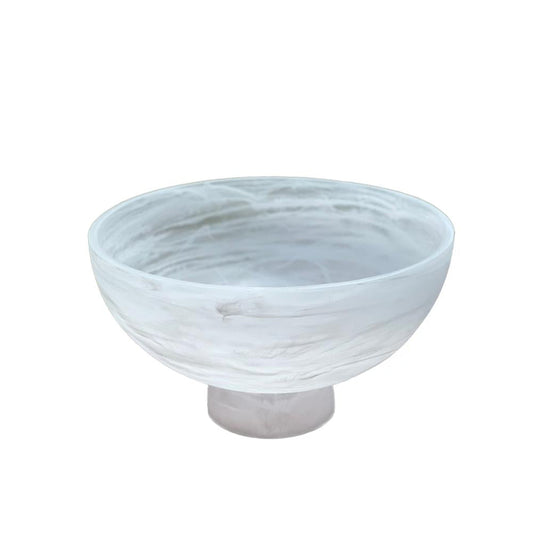 Resin Snow Drift Raised Salad Bowl