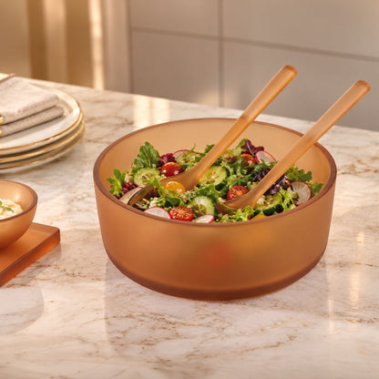 Resin Amber Salad Servers