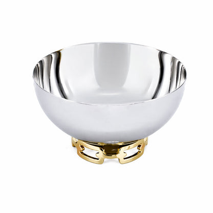 Luxe Linked Stainless Steel Bowl