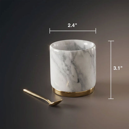 Marble Jar with Spoon