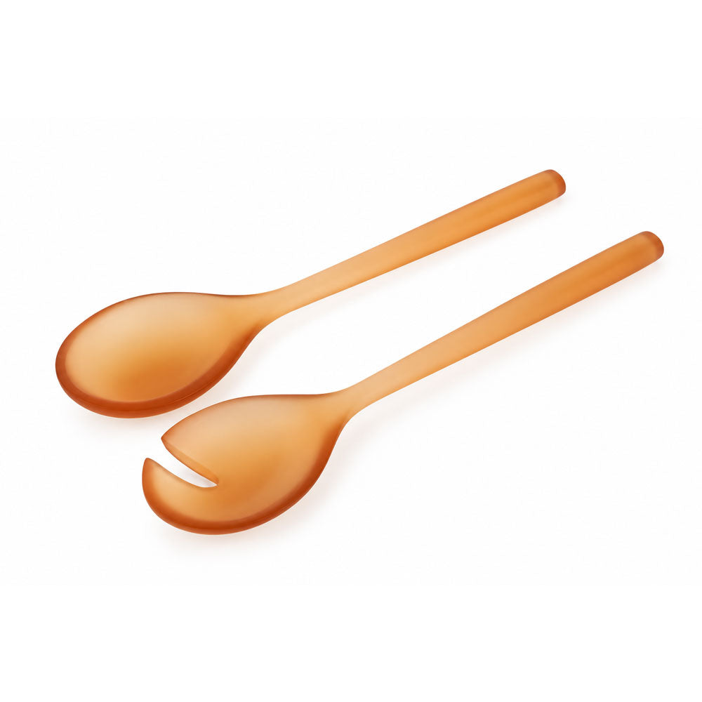 Resin Amber Salad Servers