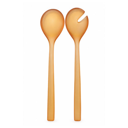 Resin Amber Salad Servers