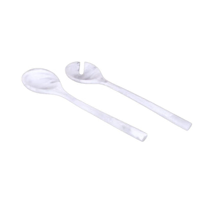 Resin Snow Drift Salad Servers