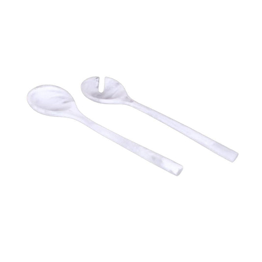 Resin Snow Drift Salad Servers