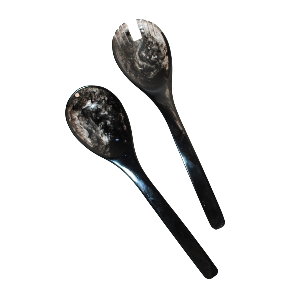 Resin Black Salad Servers