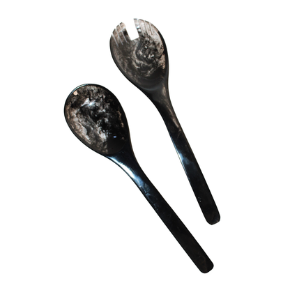Resin Black Salad Servers