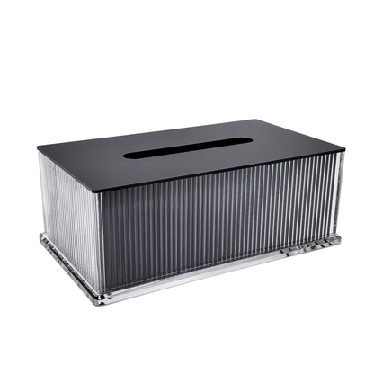 Lucite Corrugated Tissue Box