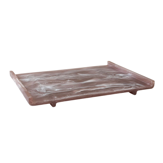 Resin Taupe Meadow Tray