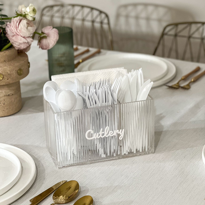 Corrugated Lucite Caddy