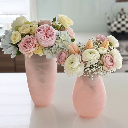 Resin Rose Haven Tall Vase