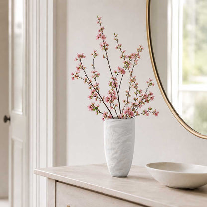 Resin Snow Drift Tall Vase