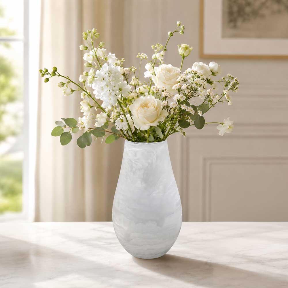 Resin Snow Drift Vase