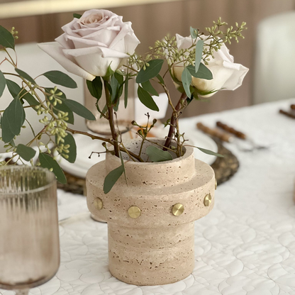 Travertine Vase