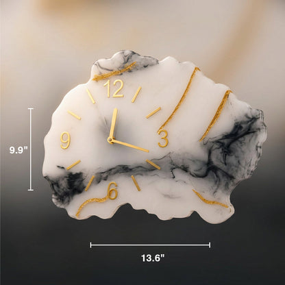 Natural Edge Resin Wall Clock