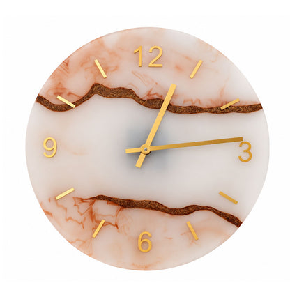 Resin Marble Wall Clock