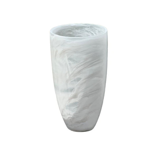 Resin Snow Drift Tall Vase