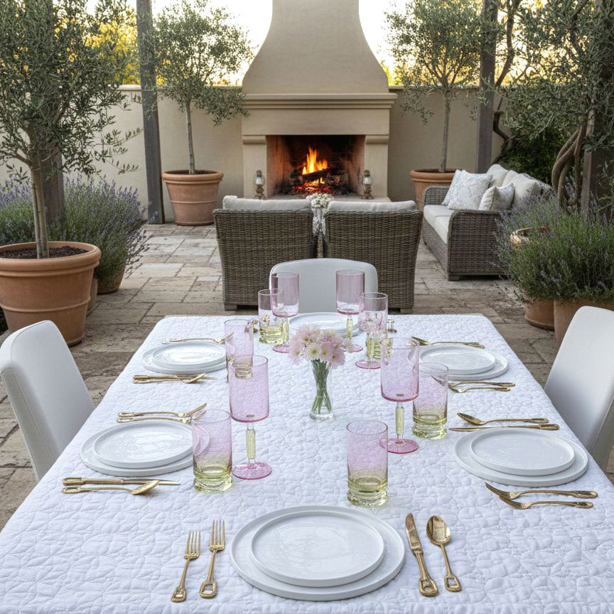 Pink & Green Highball Glasses 6pk