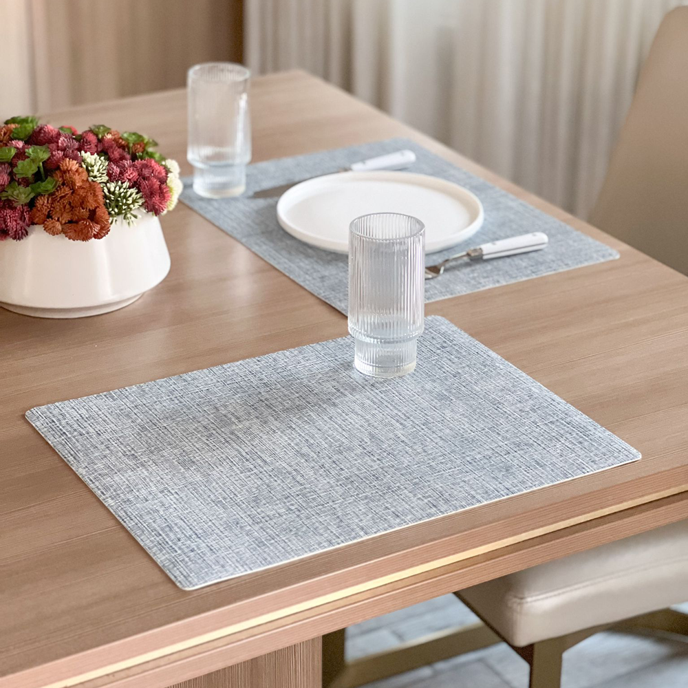 Linen Style Rectangular Placemats 6pk