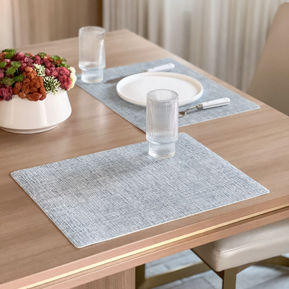 Linen Style Rectangular Placemats 6pk